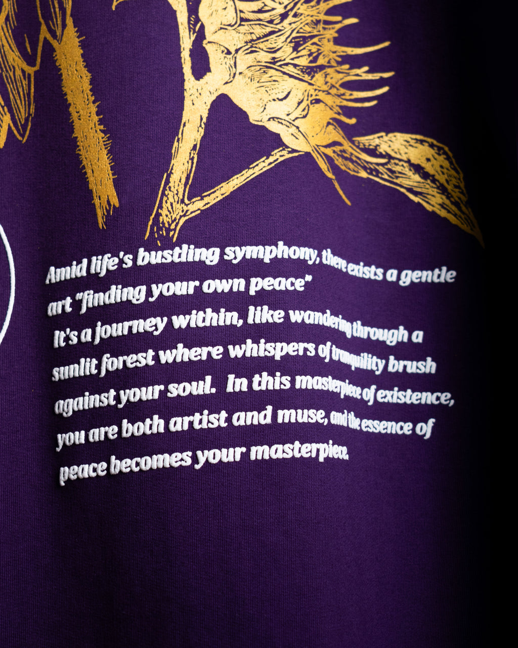 FINDING PEACE T-SHIRT [NOCTURNE VIOLET]